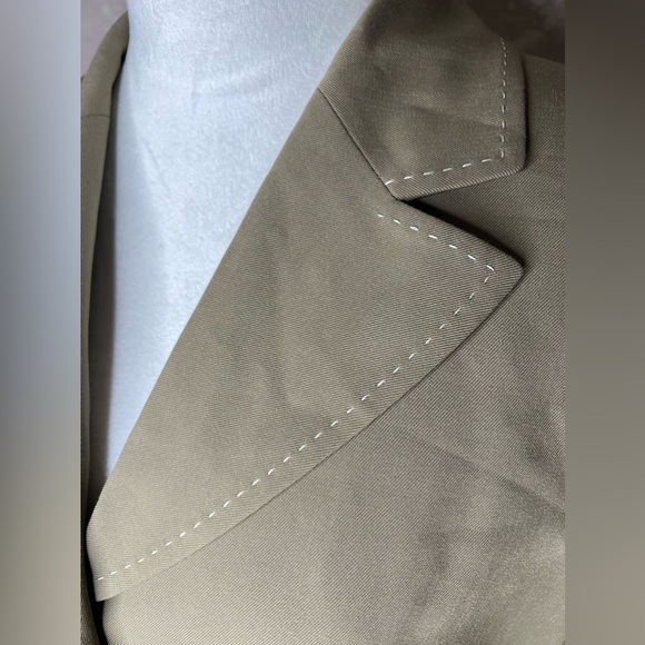 Anne Klein Suit Blazer Light Beige Women's Size 12P Three Button Career Wear Jac - Picture 4 of 13